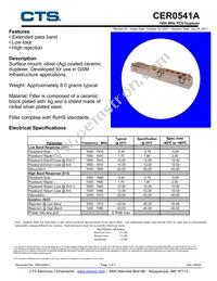 CER0541A Datasheet Cover