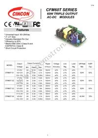 CFM60T-01 Datasheet Cover