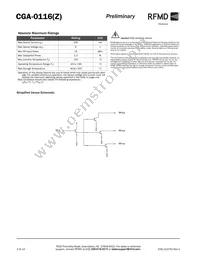 CGA-0116 Datasheet Page 2