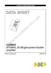 CGD923 Datasheet Cover