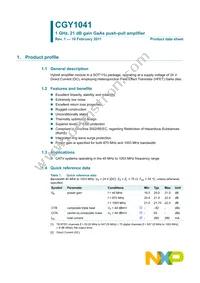 CGY1041 Datasheet Cover