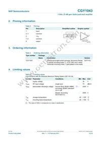 CGY1043 Datasheet Page 2