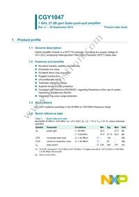 CGY1047 Datasheet Cover