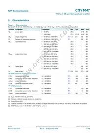 CGY1047 Datasheet Page 3