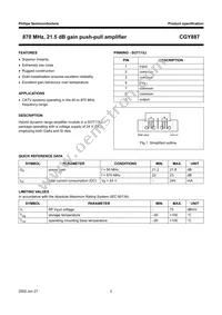 CGY887 Datasheet Page 2