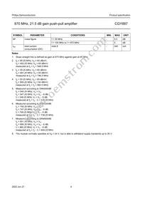 CGY887 Datasheet Page 4