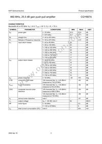 CGY887A Datasheet Page 3