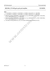 CGY887B Datasheet Page 4