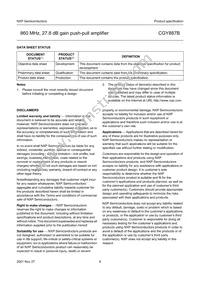 CGY887B Datasheet Page 6