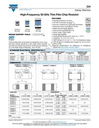 CH0402-25RJFPA Datasheet Cover