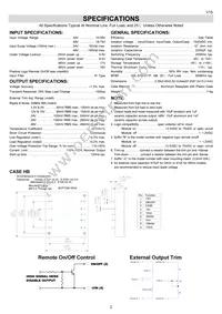 CHB200W-48S48N Datasheet Page 2