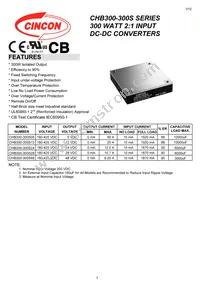 CHB300-300S48N Datasheet Cover