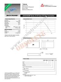 CHF2010DNP500LXE Datasheet Cover