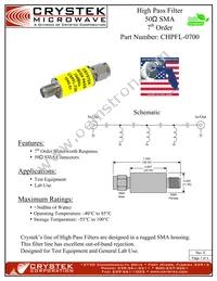 CHPFL-0700 Cover