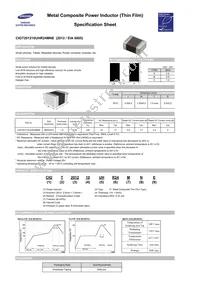 CIGT201210UHR24MNE Datasheet Cover