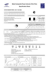 CIGT201608EHR47MNE Datasheet Cover