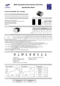 CIGT201610LM1R0MNE Datasheet Cover