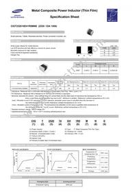 CIGT252010EH1R0MNE Datasheet Cover