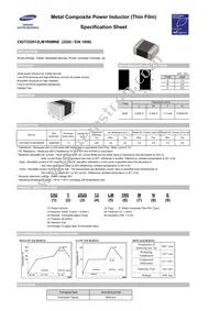 CIGT252012LM1R0MNE Datasheet Cover