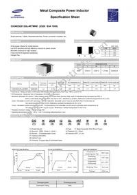 CIGW252012GL4R7MNE Datasheet Cover