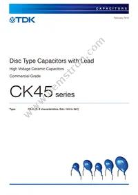 CK45-B3FD222KYVNA Datasheet Cover