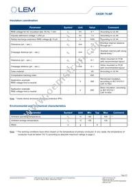 CKSR 75-NP Datasheet Page 3