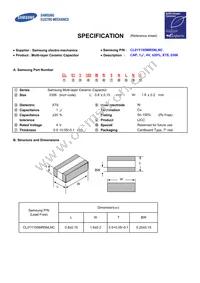 CL01Y105MR5NLNC Datasheet Cover