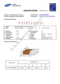 CL02A102KP2NNNC Datasheet Cover