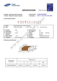 CL02B102KP2NNNC Datasheet Cover