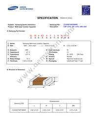 CL03A473KP3NNNC Datasheet Cover