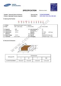 CL03A474KQ3NNNH Datasheet Cover