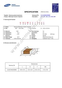 CL03C160GA3GNNC Datasheet Cover