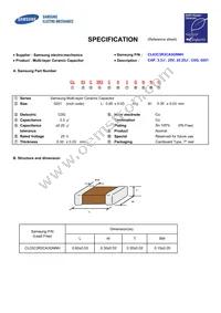 CL03C3R3CA3GNNH Datasheet Cover