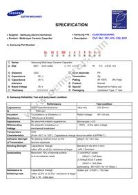 CL03C560JA3ANNC Datasheet Cover