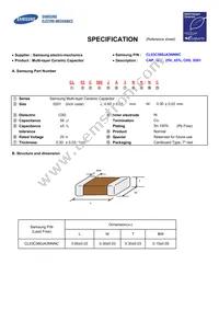 CL03C560JA3NNNC Datasheet Cover