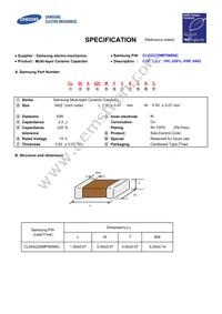 CL05A225MP5NSNC Datasheet Cover