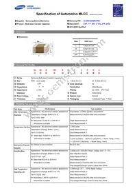 CL05B102KB5VPNC Datasheet Cover