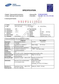 CL05B104KO5NNNO Datasheet Cover