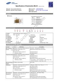 CL05B153KB5VPNC Datasheet Cover