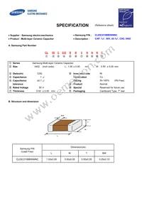 CL05C010BB5NNNC Datasheet Cover