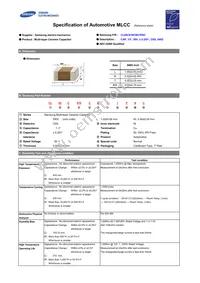 CL05C010CB51PNC Datasheet Cover