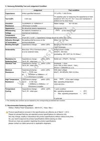 CL05F103ZO5NNNC Datasheet Page 2