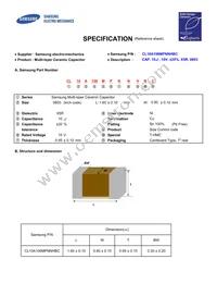 CL10A106MPNNHBC Datasheet Cover