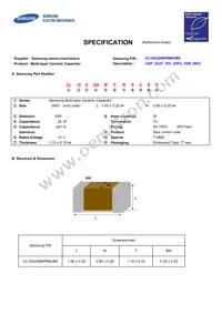 CL10A226MPMNUBE Datasheet Cover