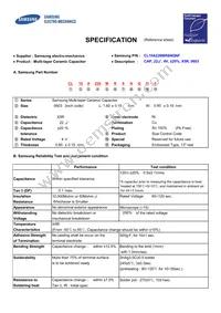 CL10A226MR8NQNF Datasheet Cover