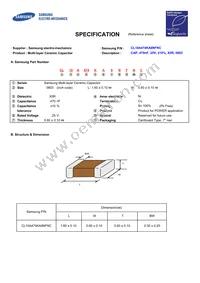 CL10A474KA8NFNC Datasheet Cover