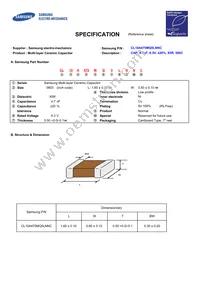 CL10A475MQ5LNNC Datasheet Cover