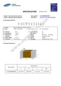 CL10A476MQENRBE Datasheet Cover