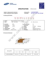 CL10B104KC8NNNC Datasheet Cover