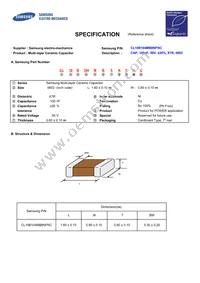 CL10B104MB8NFNC Datasheet Cover